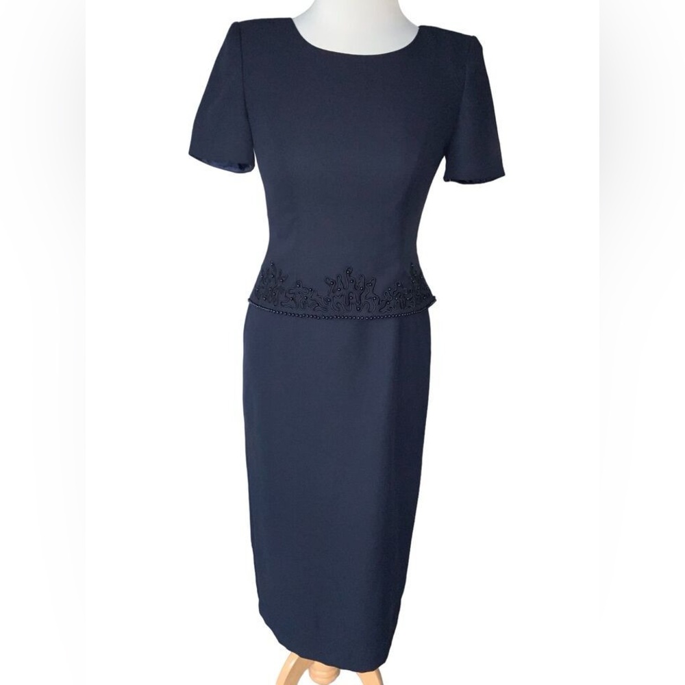 JESSICA HOWARD LADIES LINED TIERED SS EMBROIDERED BEADED DRESS NWT 18